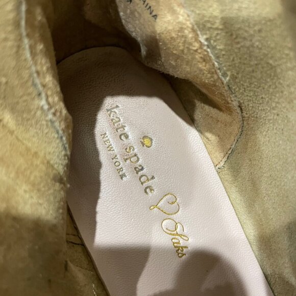 kATE SPADE NEW YORK  FRINGE SUEDE GIPSY BOHO ANKLE SUEDE BOOTS TRUFFLE SIZE 6.5 - Picture 3 of 16